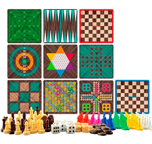 50 Juegos En 1 Juegos Tradicionales Novelty®