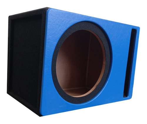 Cajón Para Subwoofer 15 Mdf Porteado Con Antifaz Azul