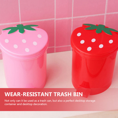 2 Prácticos Cubos De Basura De Escritorio Para Uso Doméstico