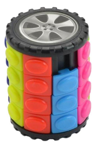 * Rompecabezas Cilíndrico Cubo Mágico Rompecabezas 3d 4x4