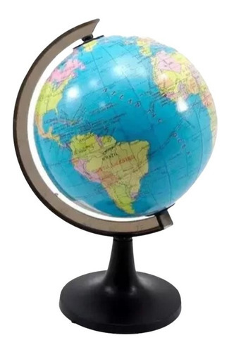 Globo Terrestre De Mesa Mapa Mundi Giratório Médio 22 Cm