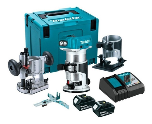 Ruteadora Fresadora 1/4 - 3/8 18v 3 Bases Drt50rtjx9 Makita