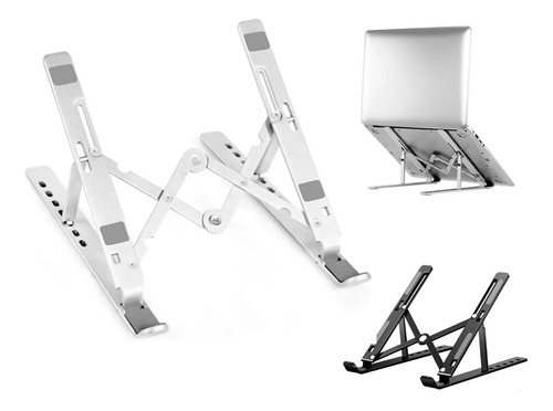 Soporte Notebook Tablet Plegable Regulable Aluminio Mixio