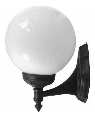 Farol Tipo Globo Pared Para Arriba Negro H Y T