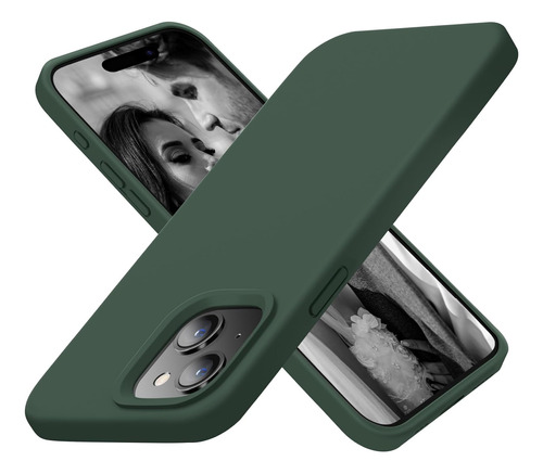 Funda Para iPhone 15 Cordking, Verde Alpino, Liso
