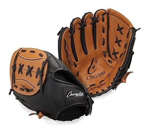 Champion Sports Leather Front Vinyl Back Fielder S Glove