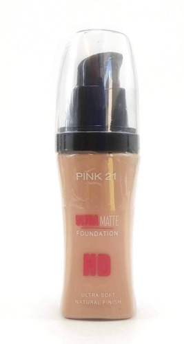 Maquillaje Base Cremosa Matte Hd Foundation Pink 21 Unidad