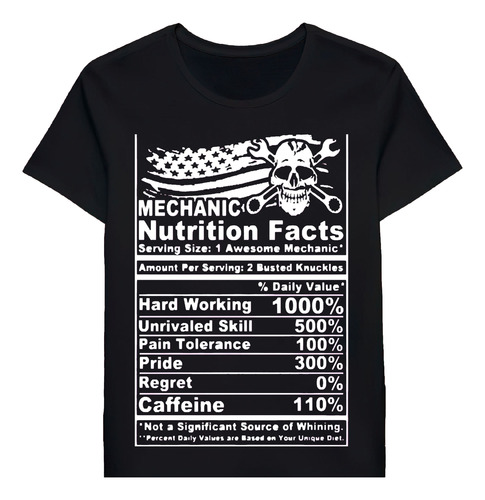 Remera Mechanic Nutrition Facts 78444099