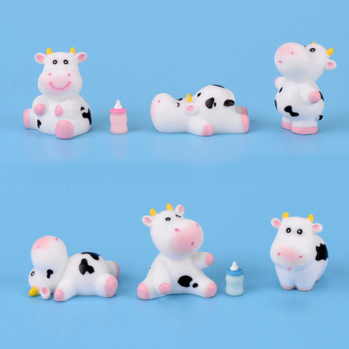 ;= /uma Figura De Vaca Em Miniatura Para Decorar, 16