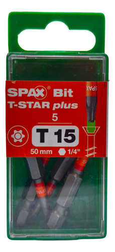 Punta Para Tornillos Spax T15 X 50mm T-star Plus (5 Pieza)
