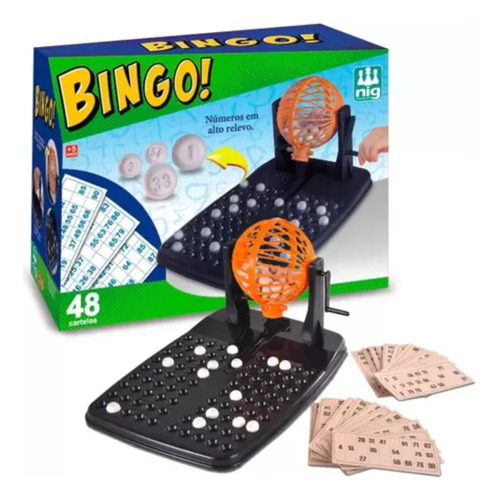 Jogo De Mesa Bingo Barato 48 Cartões Adulto E Infantil