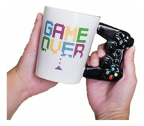 Taza Ceramica Gamer Game Over Control Videojuego Divertida