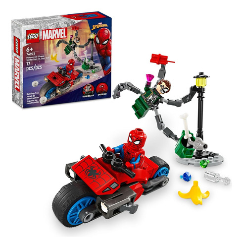 Lego Marvel Persecución En Moto: Spider-man Contra Doc Oc...