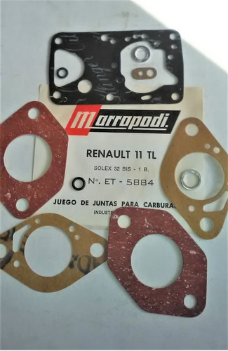 Renault 11 Tl Juego Juntas Carburador Solex 32bis 1 Boca