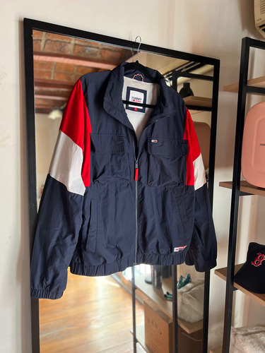 Campera Hombre Tommy Hilfiger Talle L Importada Azul (Usado)