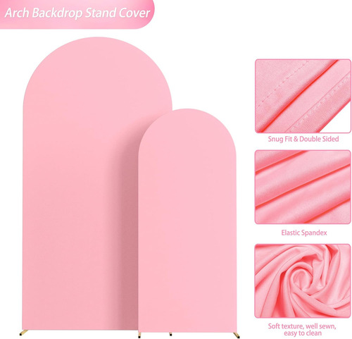 Wokceer Juego De 2 Fundas De Arco De Boda (6.6 Pies, 5 Paste