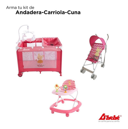 Andadera D Bebe Zoo Baby Rosa Niña Caminador Rosa