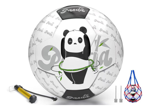 Pelota Futbol Diseño Dibujo Animado Panda Tamaño 3 Para