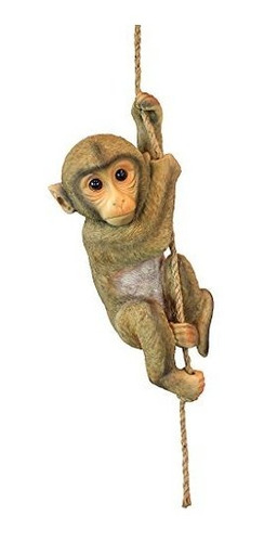 Diseño Toscano Chico Del Mono Del Chimpancé Bebé Que Cuelga 