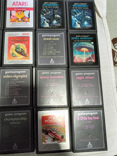 Cartucho Atari 2600 Lote De 21 Cassetes Ver Fotos (Usado)