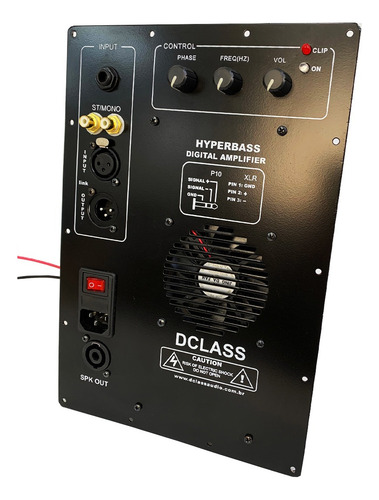 Kit Dclass P/ Ativação De Caixas Sub Graves 500 Watts Rms