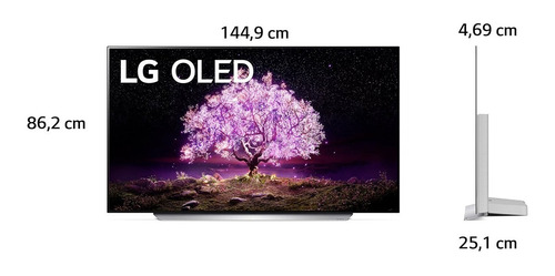 Imagen 3 de 10 de Tv LG 65 Pulgadas 164 Cm Oled65c1 4k-uhd Oled Plano Smart