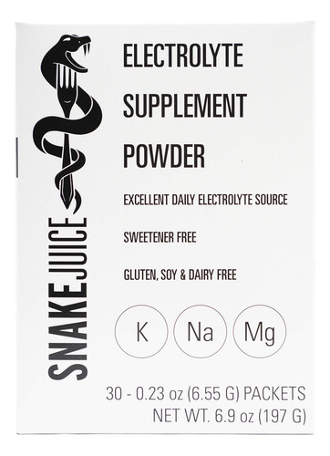 Snake Juice Keto Dieta En Polvo Electrolito, Sin Sabor, Mezc