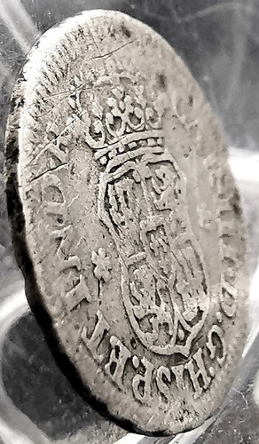 Moneda 1/2 Real Plata Del Año 1765 Columnaria