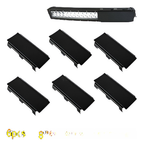 6 X 8  Barra De Luz Led Lente Cubierta 9  16  20  24  32  40