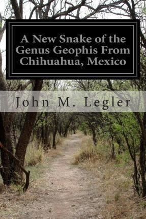 A New Snake Of The Genus Geophis From Chihuahua, Mexico -...