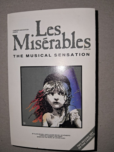 Les Misérables Broadway Álbum* Cassette Usa 1987* Como Nuevo