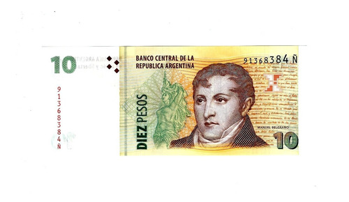 Argentina - Billete 10 Pesos 2014 - Nuevo