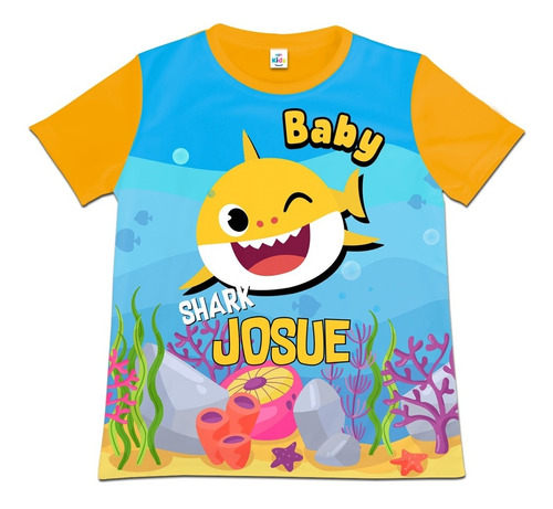 Franela Camisa Niño Niña Baby Shark En Poliester