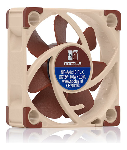 Ventilador Noctua Nf-a4x10 Flx Premium, 3 Pines, 40 X 10 Mm