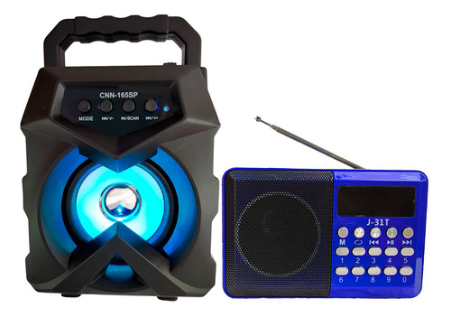 Caixa De Som Livstar Cnn 167 Sp E Rádio Portátil Bluetooth