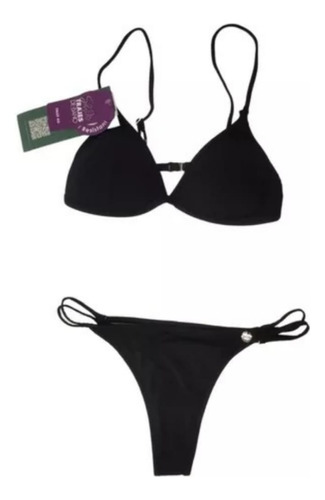 Malla Bikini Triangulo Soft Less Estampada Sol Y Oro 4203