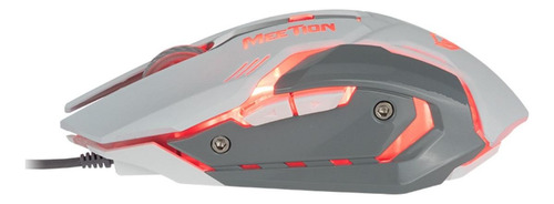 Mouse Gamer Meetion Blanco Rgb Usb Alta Calidad White