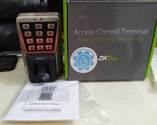 Control De Acceso Biometrico Metálico Y Teclado Ma500 Zkteco
