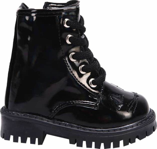 Botas Para Niña Vivis Shoes Kids 1601 Comodo Militar Gatito