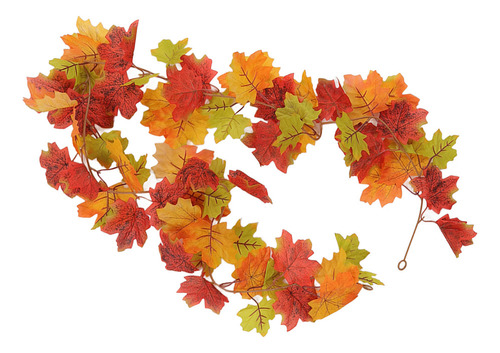 Q Guirnalda Artificial De Otoño Con Hojas De Arce Vívido
