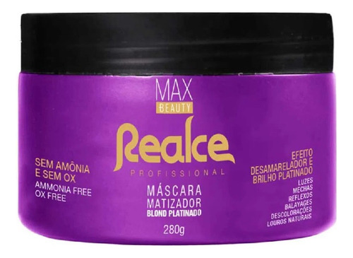 Max Beauty Mascara Matizador Blond Platinado Realce 280g
