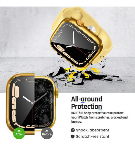 Funda Impermeable Goton 2 En 1 Para Apple Watch Series 9 ...