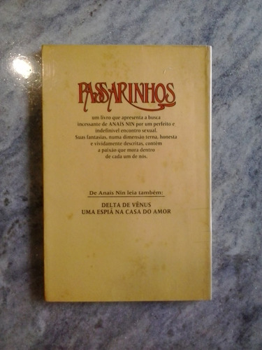 Passarinhos: As Confissões Eróticos - Anais Nin