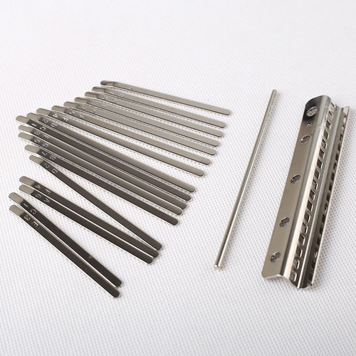 4 Steel 17 Note Thumb Piano Bridge Set Para De La Música