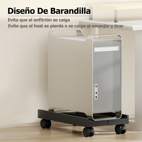 Soporte Universal Cpu Ajustable Torre Ventilado Computadora Black