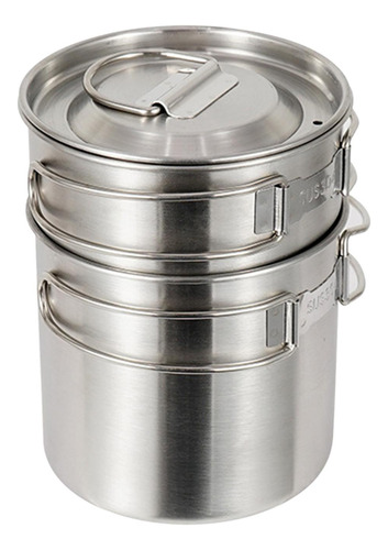 2 Piezas Kit De Taza De Camping Olla Cuenco De Cocina