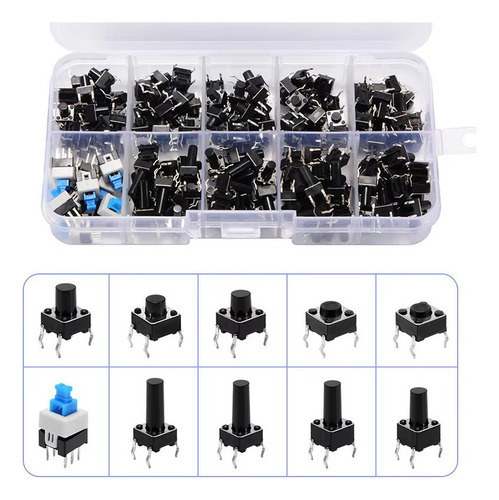 // Conjunto De Interruptores Táteis Domésticos 180pcs
