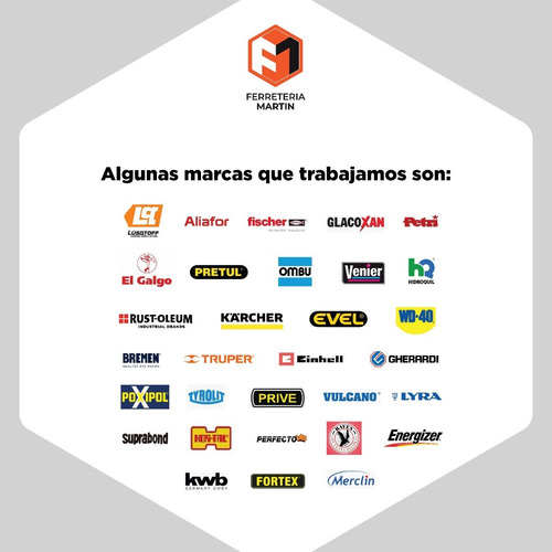 Juego Machos Manija Porta Mm 8 Piezas Acero Bremen 7696