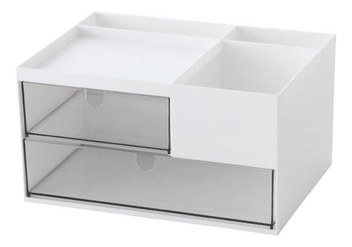 .. Organizador De Mesa Com 2 Gavetas E 4 Compartimentos,