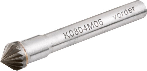 Lima Rotativa Cônica 90° 8 Mm X 4 Mm Com Haste 6 Mm Vonder